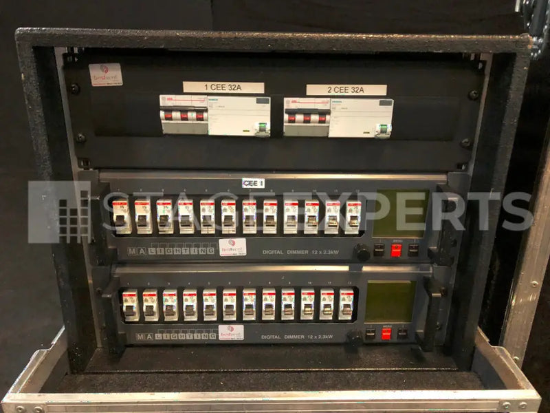 MA Lighting 24x 2.3 kW Dimmer Rack with Power Distribution