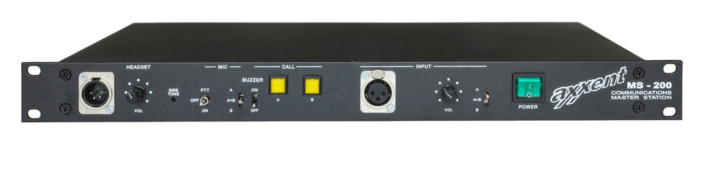 axxent MS200 Two-Channel Intercom Master Station | 19" Rack