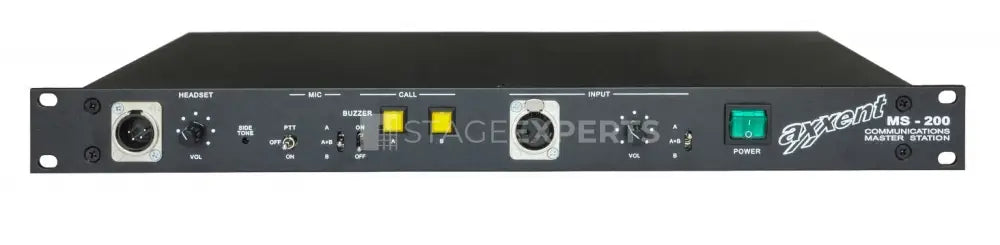 axxent MS200 Intercom Master Station – Two-Channel, 19" Rack
