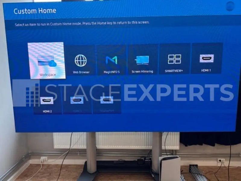Samsung IAC 130" All‑in‑One LED + ScreenLifter Trolley Bundle