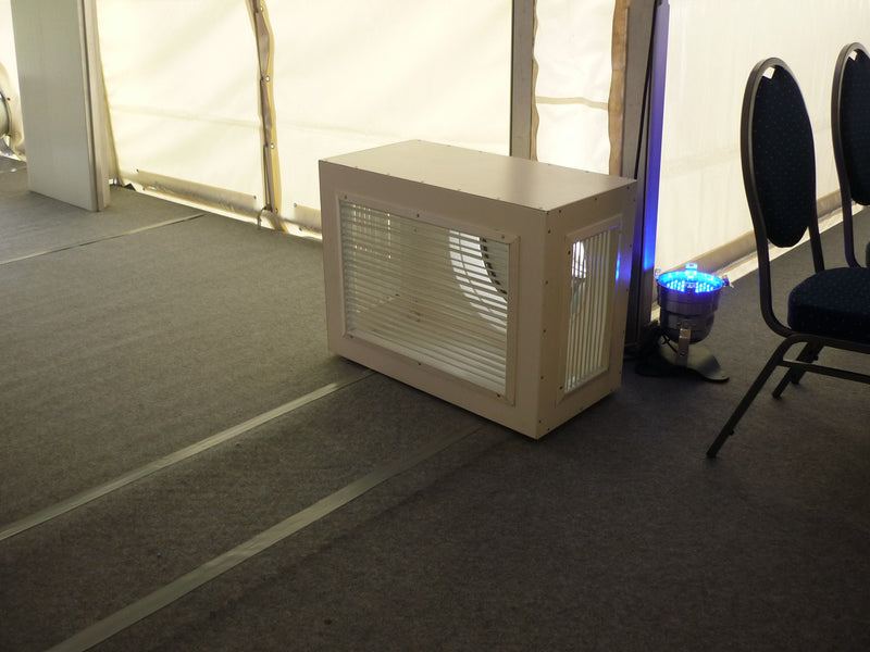 Air Outlet Box for Tent Heater, White – Metal, 520 mm Duct