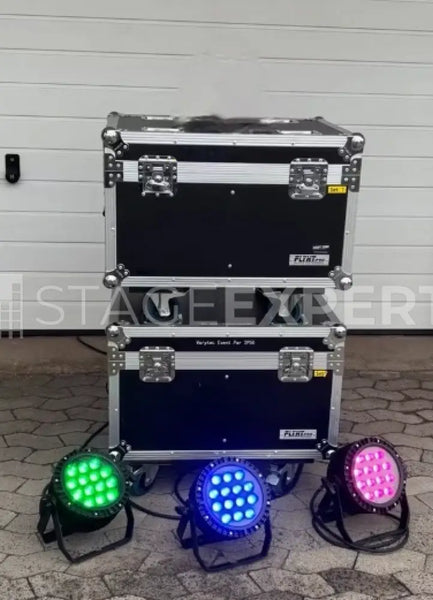 Varytec EventPar IP65 Set – 4x 14x8W RGBW, Case & Cables