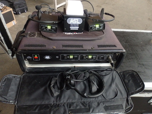 ASL BS216 2‑Channel Intercom Set with Headsets & Rack