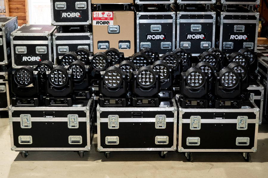 Robe iBeam350 Beam Moving Heads – Set of 12 with Cases