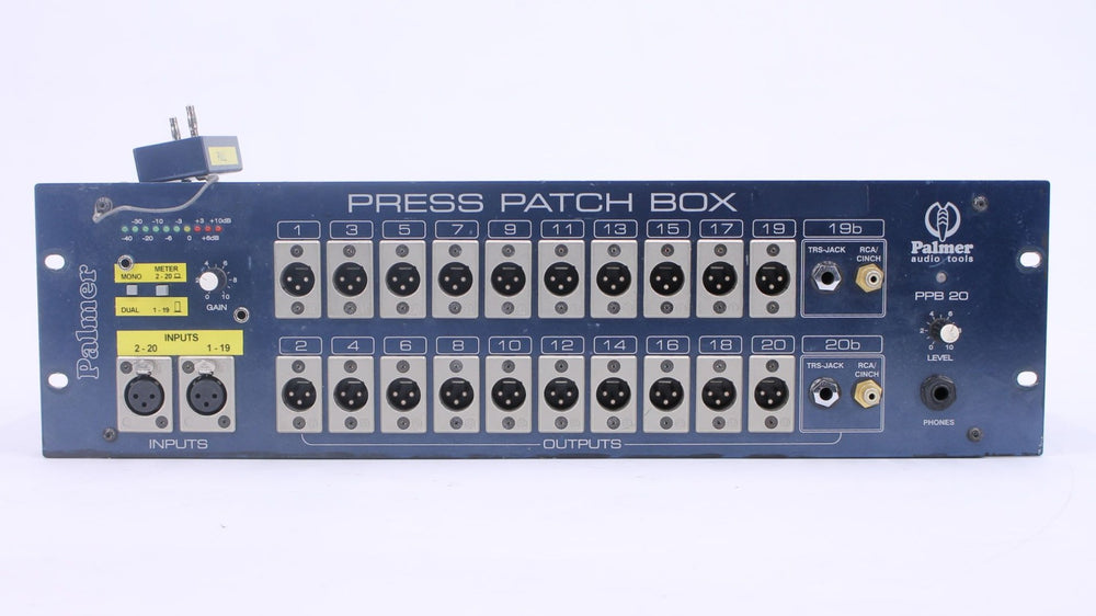 Palmer PPB20S Parallel XLR Splitter Box – 2-Channel Audio