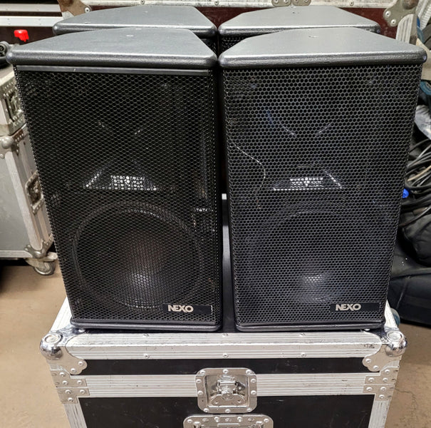 Nexo PS8 & PS8AMP Package – 4x PS8 Tops with Cases