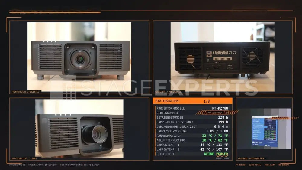 Panasonic PT-MZ780BE Installation Projector, 7,000 lm, WUXGA