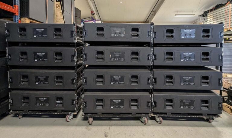 JBL VTX V25-II-CS Line Array – Set of 12 with Covers & Boards