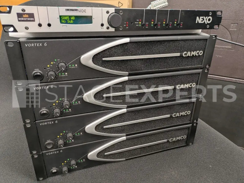Nexo NX242 & Camco Vortex 6 Amplifier Rack Package