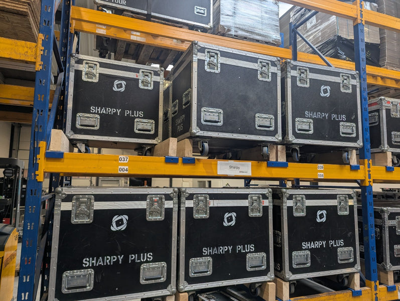 Clay Paky Sharpy Plus Set – 22 Hybrid Lights with Cases