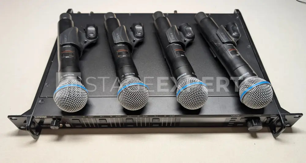 Shure Axient AD4QE with 4x AD2/B58 Wireless Handhelds