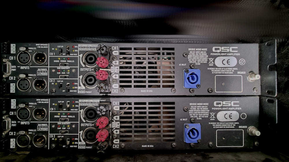 QSC PL380 Power Amplifier – 4000W per channel at 2Ω, 2U