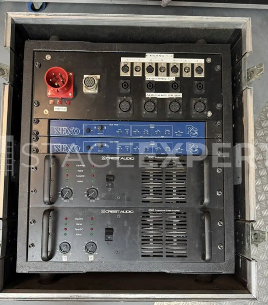 Crest 8001 & Nexo PS15 Controller Rack – 12U Packhorse