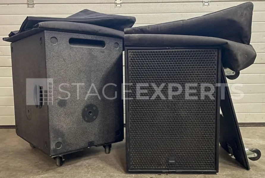 Seeburg G Sub 1801 Classic 18" Subs Pair with Dollies