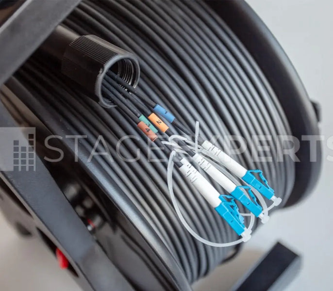 Panzerkabel LWL PRO 4x LC OM3 200m Armoured Fibre Cable