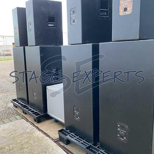 JBL P733 (4) + P746 (4) + Crown amplifier rack