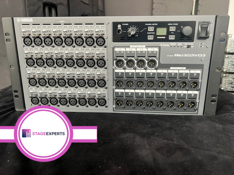 Yamaha Rio3224-D3 Dante Stagebox, 32x24 I/O | Stage Experts
