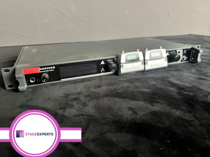 Sennheiser EM 3732-II Set with 2x SK 5212 Beltpacks – UHF