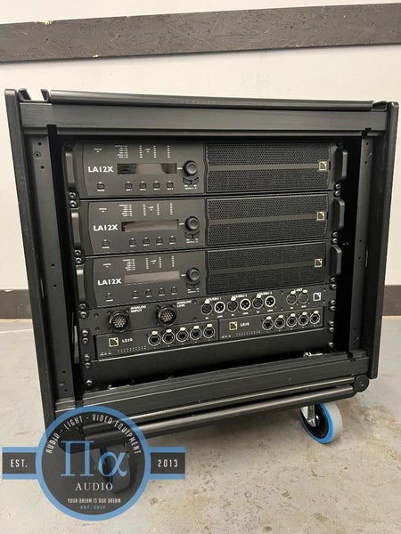 L-Acoustics LA-RAK II AVB System Amplifier Rack with 3x LA12X