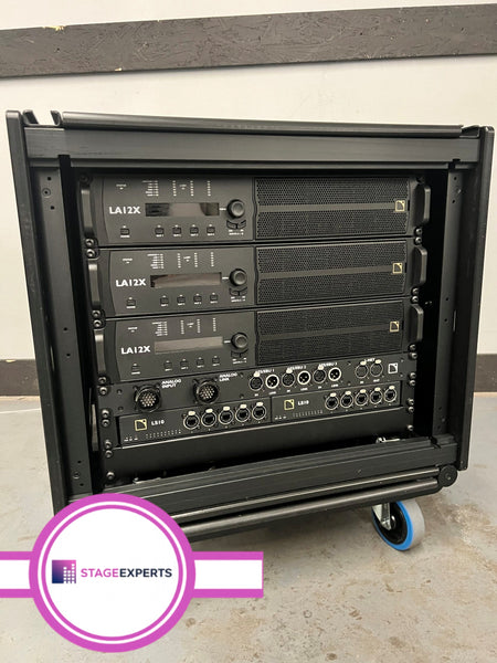 L-Acoustics LA-RAK II AVB Rack with 3 LA12X Amplifiers