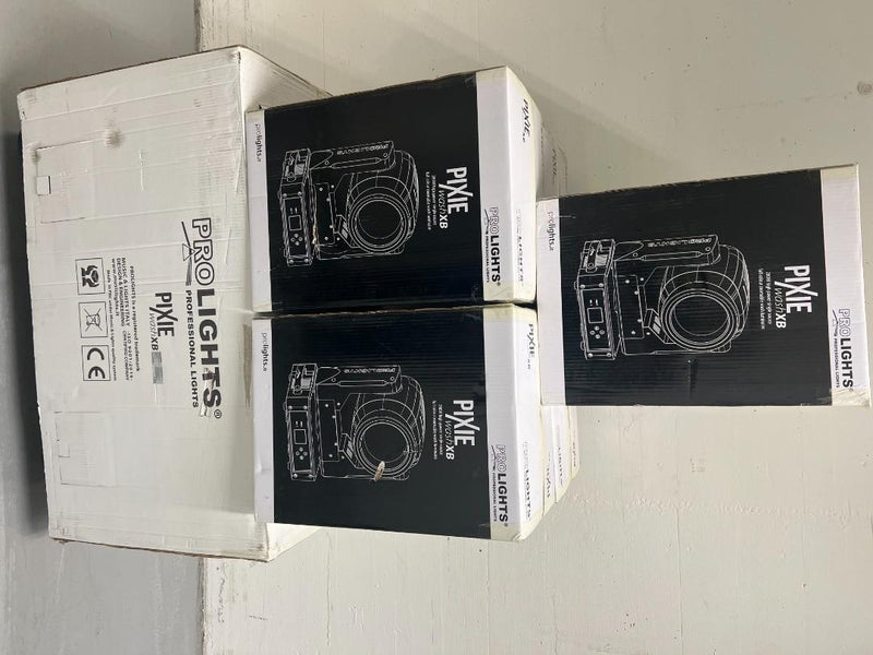 Prolights Pixie WashXB Set of 5 with Flightcase – New