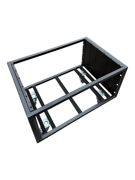 Casebase Trolley for 8 x 80×80 Steel Bases, Powder-Coated