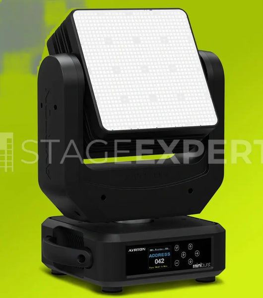 Ayrton MiniBurst Graphic Strobe with Infinite Pan/Tilt Control
