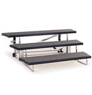 ALLROUND Professional Choir Risers 183 – 3-Tier Portable Riser
