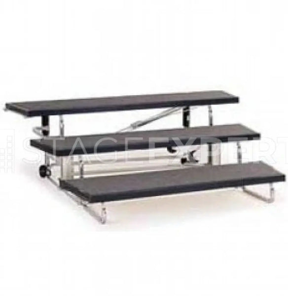ALLROUND Choir Risers 183 – 3‑Tier Portable Riser with Gas-Spring