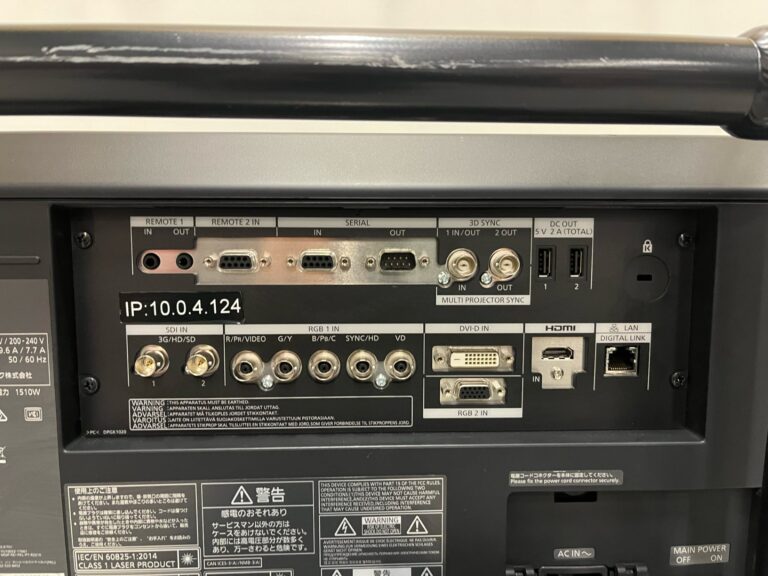 Panasonic PT-RZ21K – 20K lm 3‑Chip DLP Laser Projector for Events