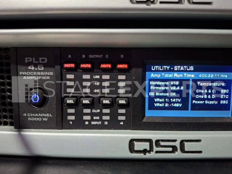 QSC PLD 4.5 4‑Channel Power Amplifier – Pro Audio Amplifier
