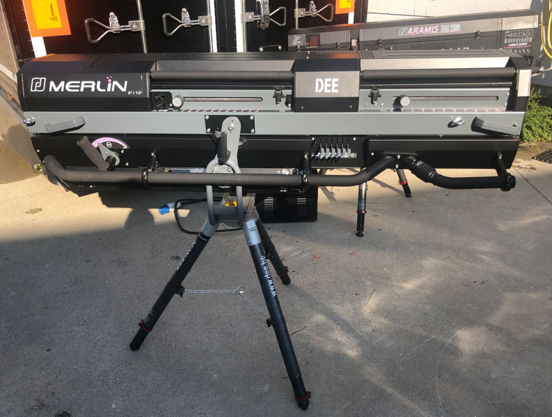 Robert Juliat Merlin HMI 2500 Followspot with Flight Case