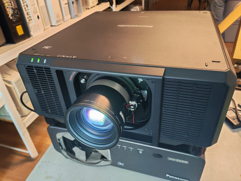 Panasonic PT-RQ18K 4K 3‑Chip DLP Projector – 77 Hours