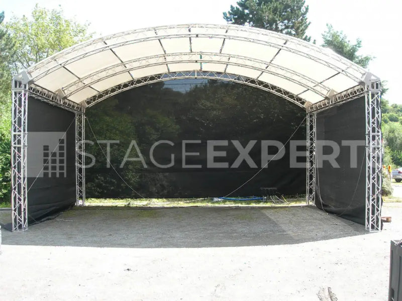 Litec Arched Roof Stage 8x6m - Truss Roof with White Cover