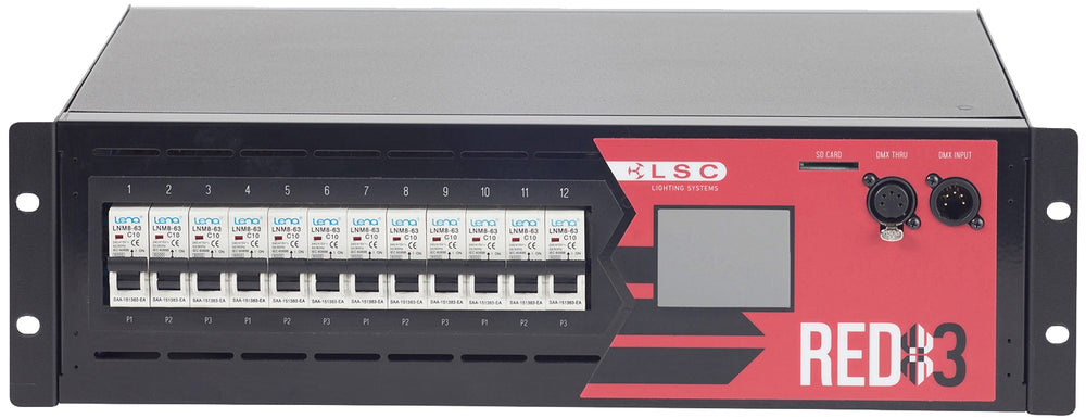 LSC Control Systems RED3 12x10A Dimmer Pack with RDM