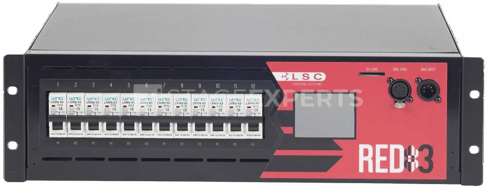 LSC Control Systems RED3 12x10A Dimmer Pack with RDM - 12ch