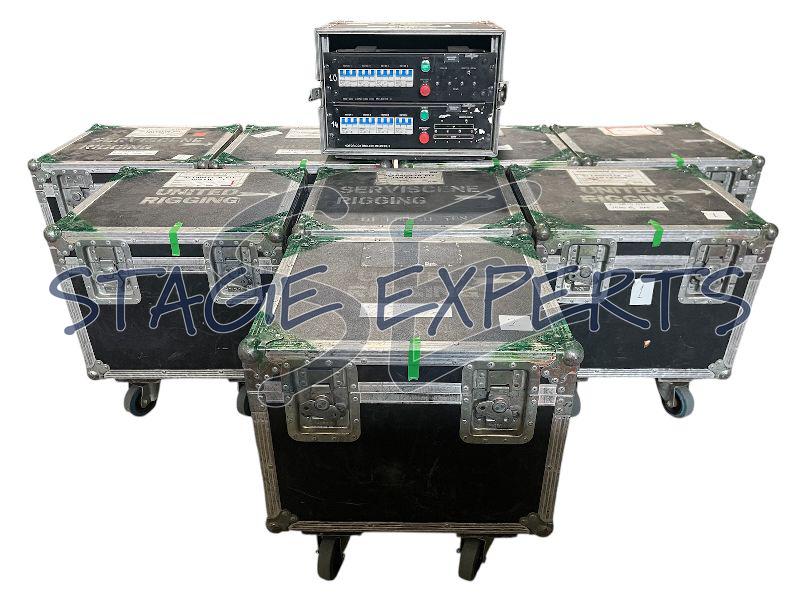 SET 8X LVD8 MOD. L + 2X 4WAY CONTROLLER WITH CASE