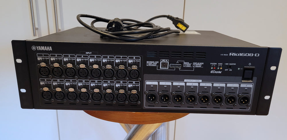 Yamaha Rio 1608-D1 Dante Stagebox – 16x8 I/O Interface