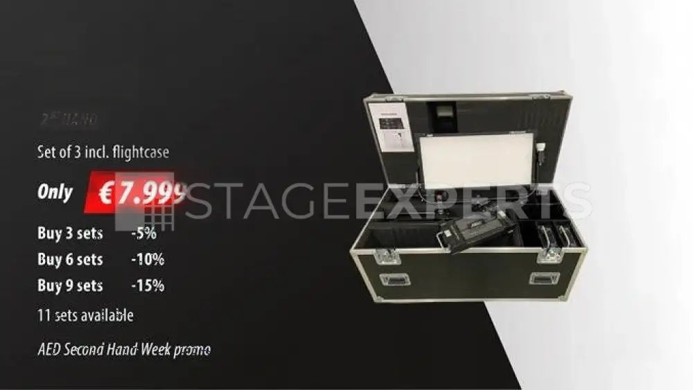 ARRI SkyPanel S60-C V1 3-Light Kit with PSU & Flightcase