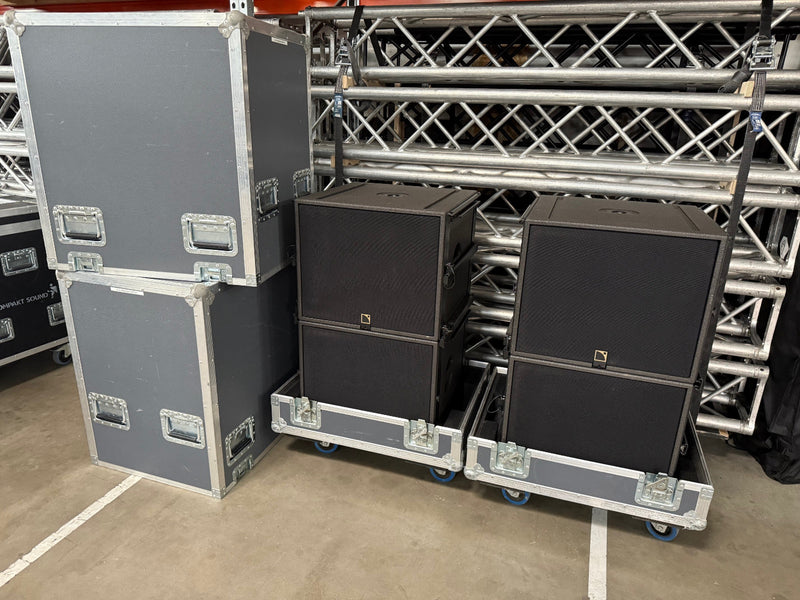 L-Acoustics SB15m – 4x Subwoofers with Double Cases