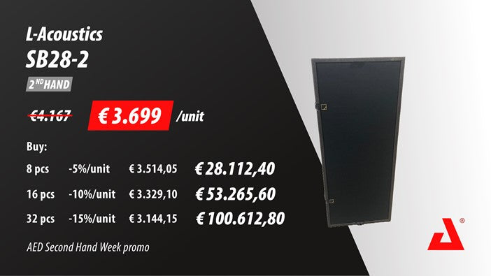 L-Acoustics SB28-2 High-Power Touring Subwoofer for Live Sound