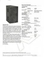 EAW SB600zF Dual 15-inch Subwoofer | High-Output Bass