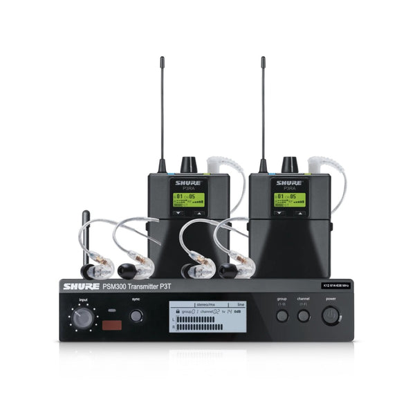Shure PSM300 Premium TwinPack K3E Wireless IEM System