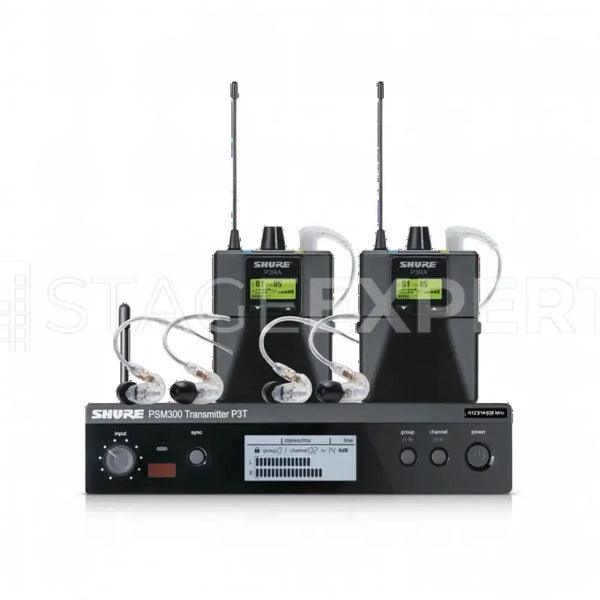 Shure PSM300 TwinPack K3E Premium Wireless IEM System – Dual Pack