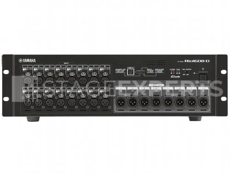 Yamaha Rio1608-D Dante Stagebox – 16x8 Rack I/O Unit