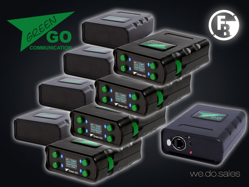 Green-GO WBPX x4 + WAA Antenna Set – Wireless Intercom