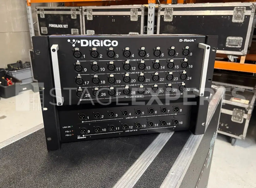 DiGiCo SD12 package including DiGiCo D-Rack 32/16