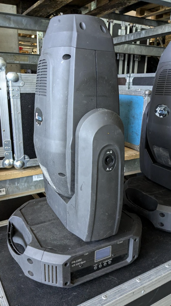 PR Lighting XR 330 Moving Head Spot – Pair in Flight Case