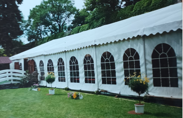 Used Marquee 6 x 21 m – White, TÜV 2024 Certified, 2.25 m Side