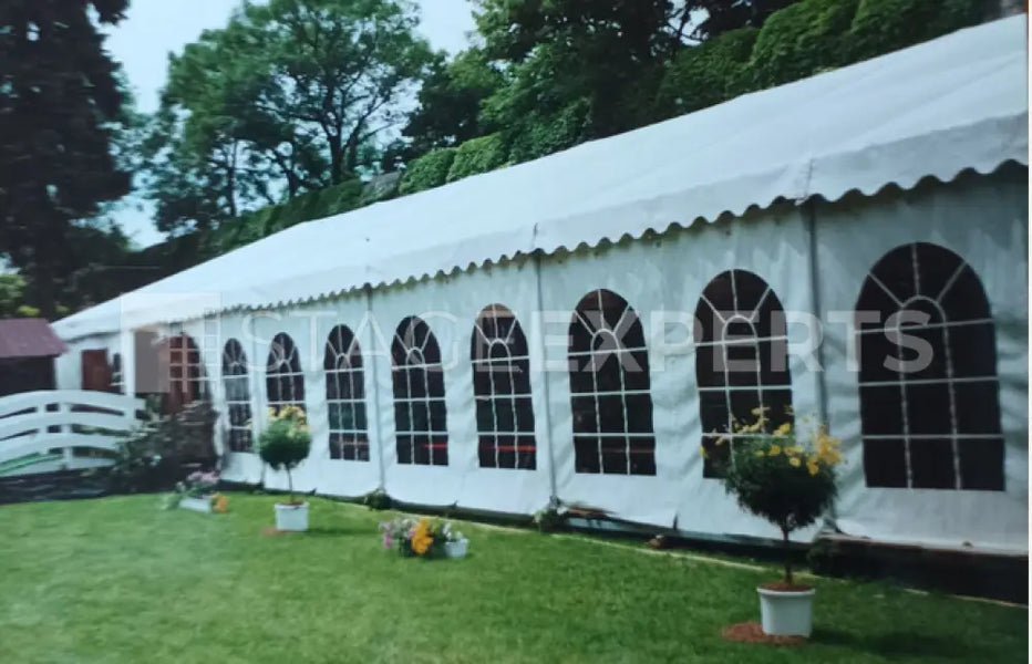 Used Marquee 6 x 21 m – White, TÜV 2024, 2.25 m side